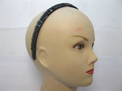 (image for) 1Pc 14mm Hairband Hair Bands with Rhinestone Dark Blue