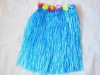 4Pcs Dress-up Hawaiian Blue Hula Skirt 60cm