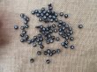 12Packs x 90Pcs Black Flat Round Plastic Alphabet Beads 7mm Dia