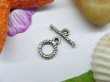 50sets Metal Twist Circle Toggle Clasp yw-ac-tc52 (image for) 50sets Metal Twist Circle Toggle Clasp yw-ac-tc52