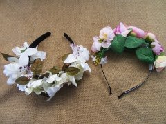 (image for) 1Pc Flower Headband Garland Hair Band Hair Hoop Headwear