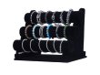 (image for) 1Pc Black Velvet 3-Layer Bracelet Display Stand Rack
