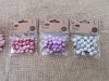 6packs x 23pcs Plastic Beads 12mm Dia Mixed Color