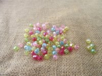 500Grams (1850Pcs) Plastic Round Facted Beads Mixed Color 8mm 500Grams (1850Pcs) Plastic Round Facted Beads Mixed Color 8mm