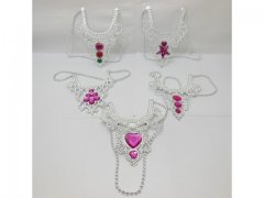 12 Rhinestone Tiaras Necklace Fancy Dress-New