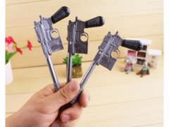 12X CrossFire Gun Shape Black Gel Ink Pen 0.5mm