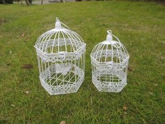 1Set 2in1 White Hexagon Hanging Bird Cage Card Holder 1Set 2in1 White Hexagon Hanging Bird Cage Card Holder