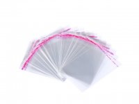 1000 Clear Self-Adhesive Seal Plastic Bag 12x8cm