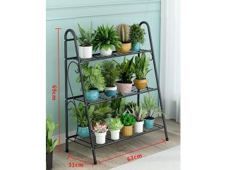 3-Layer Flower Plant Pots Stand Shelf Shoe Rack Sundries Display