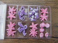 6Packets X 38Pcs Sea Them Beads Pendants Charms Assorted