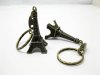 50 Bronze Color France Eiffel Tower Key Rings kr-m53