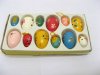 20 Sets of 12pcs Assorted Wooden Egg Hangs Easter Ornaments