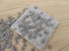 2200Pcs Plastic Snowflake Spacer Beads Jewellery Finding 12mm