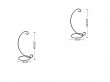 10 Freestanding Stand Holder For Hanging Planter Terrarium 23cm