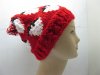 5X Strawberry on Red Caddice Beret Cap Hat