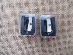 12Pcs Classic One Hole Pencil Sharpener Eyebrow Pencil Sharpener