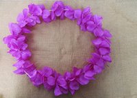 12Pcs Hawaiian Dress Party Flower Single Color Per Leis/Lei Peta