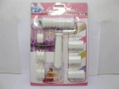 1Set Fondant Cake Cookies Flour Sugar Ribbon Cutter Embosser Too 1Set Fondant Cake Cookies Flour Sugar Ribbon Cutter Embosser Too