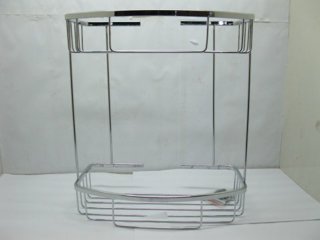 1X Stainless Steel High-Grade 2-Layer Cube Bath Rack