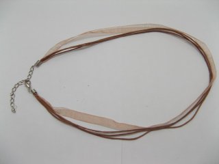 100 Coffee Multi-string Waxen&Ribbon For Necklace