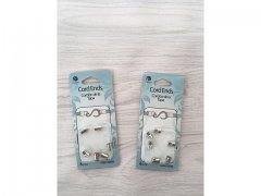 20Sheet X 6Pcs Nickel Plated Metal Cord Ends Tip Beads Caps