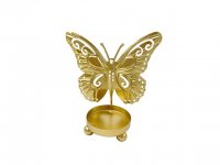 1Pc Gold Butterfly Candle Holder Shadow Tealight Wedding Party