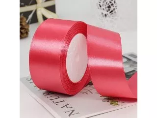 10Rolls X 25Yards Rose Satin Ribbon 18mm