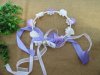 10Pcs Girls Purple Floral Flower HeadBand Garland Party Wedding