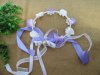 1Pc Girls Purple Floral Flower HeadBand Garland Party Wedding