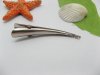 500Pcs Oxhorn Hair Clips Base Barrette Finding 41mm long