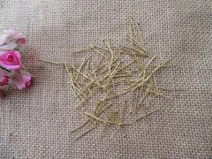 36Packs x 100Pcs Golden Plated Head Pins Jewellery Findings Vari 36Packs x 100Pcs Golden Plated Head Pins Jewellery Findings Vari