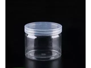 50X Clear Screw Empty PET Jars Storage Container 500ML 85x110mm