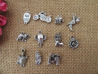 200Pcs Various Animal Etc Design Beads Charms Pendants Jewellery
