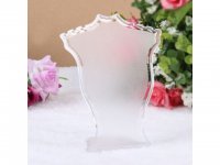 10Pcs Clear Necklace Earrings Display Bust Rack Stand
