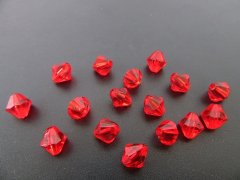 2700 Red Faceted Bicone Beads Jewellery Finding 8mm