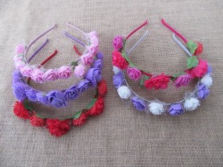 1Pc Hair Band Headband with Flower New 15.5x15cm