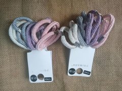 1Sheet x 12Pcs Elastic Hair Band Ponytail Hair Ties