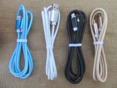 4Pcs iPhone Flat Noodle USB Sync Data Charger Cable 1M Mobile Ac