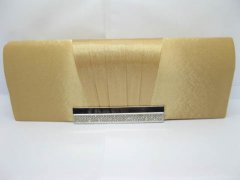 1Pc Golden Satin Evening Handbag Wedding Clutch Bag w/Rhinestone 1Pc Golden Satin Evening Handbag Wedding Clutch Bag w/Rhinestone
