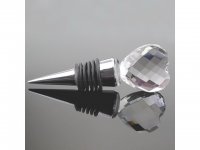 5Pcs Crystal Heart Bottle Stopper Wedding Bombonieres Favor
