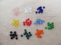 450Gram (Approx 460Pcs) Facted Transparent Crystal Beads 10mm Di