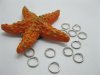 4000 Nickel Plated Jumprings Jewelry finding 8mm dia.