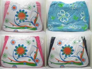 5X New Canvas Beach Bag Tote Handbag