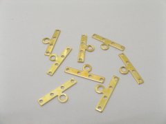 1000 Golden 4-Strand Connector End Bars Jewellery Finding 1000 Golden 4-Strand Connector End Bars Jewellery Finding