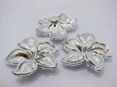 3x30Pcs Silver Plated Flower Hairclip Jewelry Finding Bead 5.5x5 3x30Pcs Silver Plated Flower Hairclip Jewelry Finding Bead 5.5x5