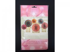 1Set X 6Pcs Tissue Paper Fans Decorations Kit Wedding Bridal Sho