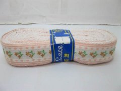 5Roll X 19m Pink Edge Coffee Flower Lace Ribbon Trim