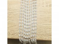 2Strings x 10Meters Single Row Diamond Crystal Rhinestone Wrap