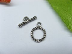 100sets Metal Twist Circle Toggle Clasp yw-ac-tc27 100sets Metal Twist Circle Toggle Clasp yw-ac-tc27