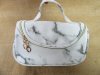 5Pcs PU White Marble Color New Hand Bag Purse Comestic Bag